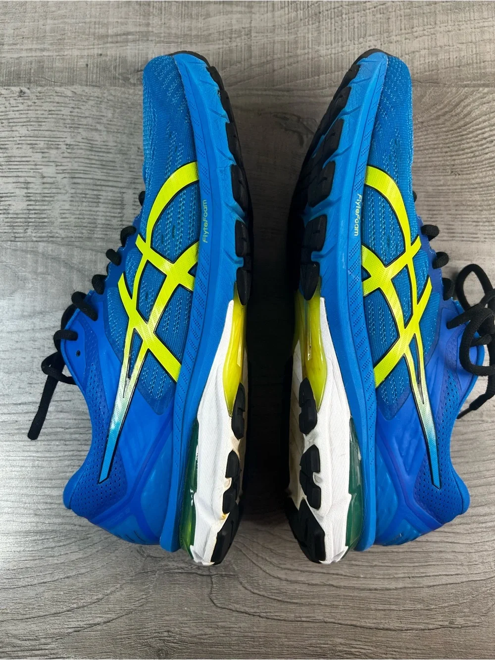 ASICS GT-2000 9 Men’s Blue & Lime Running Shoes Size 11.5 Sneakers Athletic